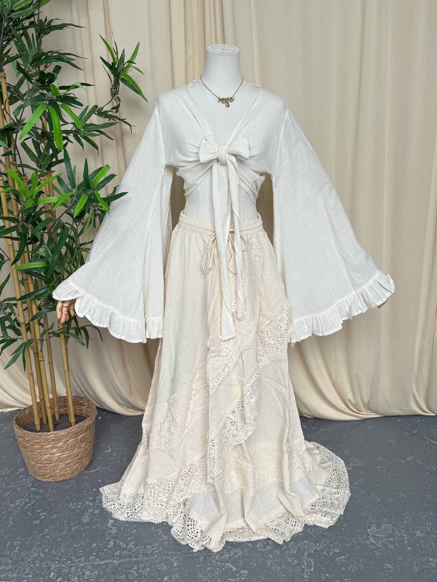 Laceid Dreams Flowy Skirt Set