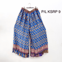 Plus Size  Recycled Sari Flowy Boho Pants
