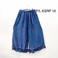 Plus Size  Recycled Sari Flowy Boho Pants