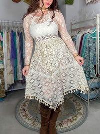 Forest Muse Crochet Halter & Skirt Set