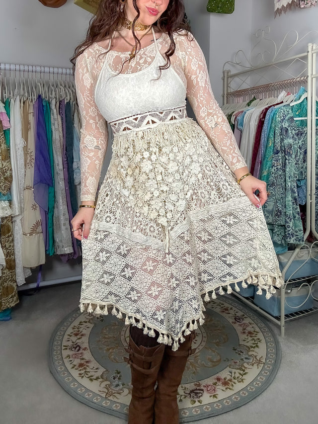 Forest Muse Crochet Halter & Skirt Set