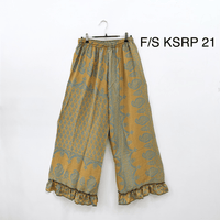 Handmade Recycled Sari Wide Leg Pants