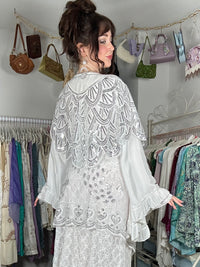 Sequin Embroidered Cape