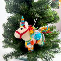 Handmade Felt Animal Christmas Ornament