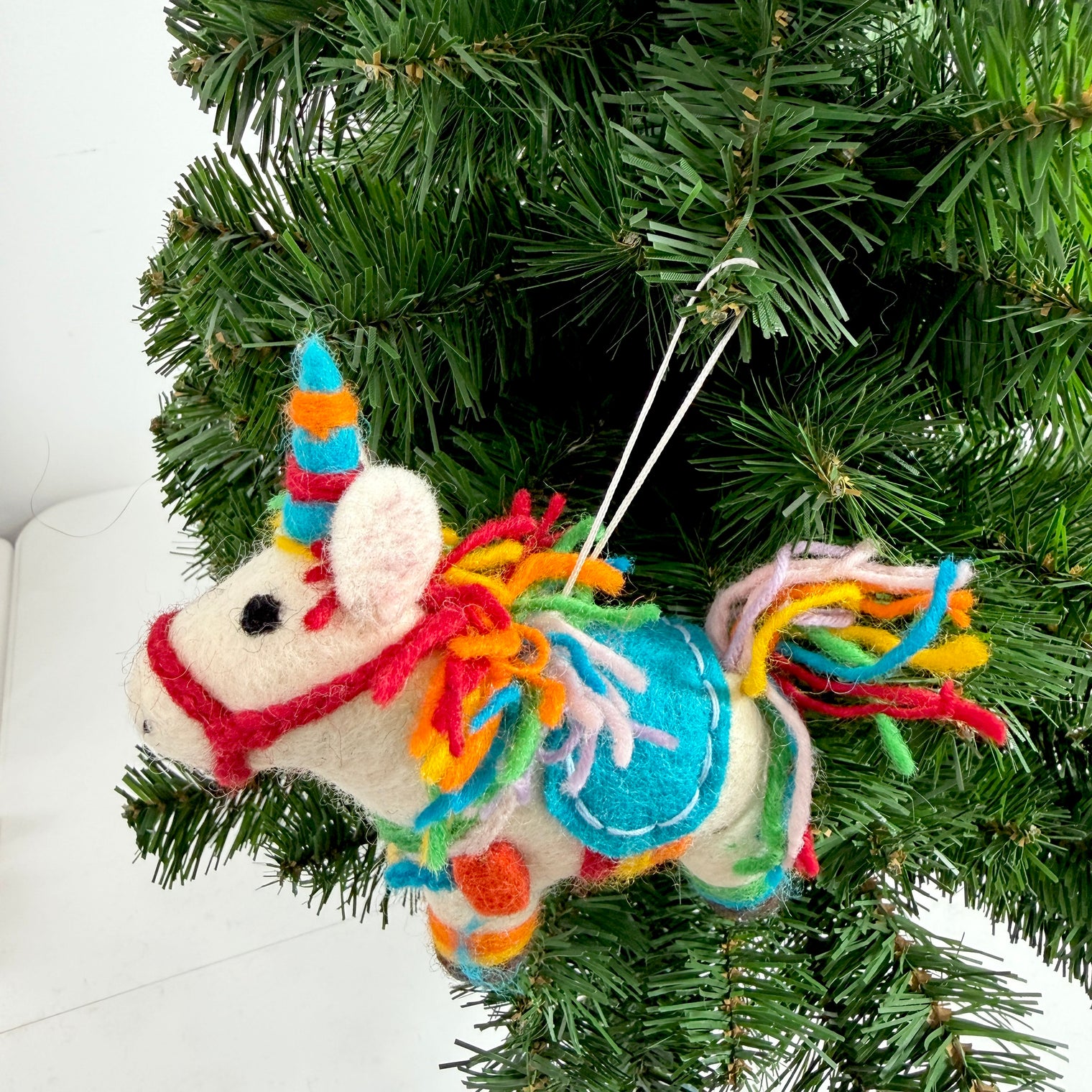 Handmade Felt Animal Christmas Ornament
