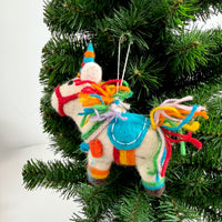Handmade Felt Animal Christmas Ornament
