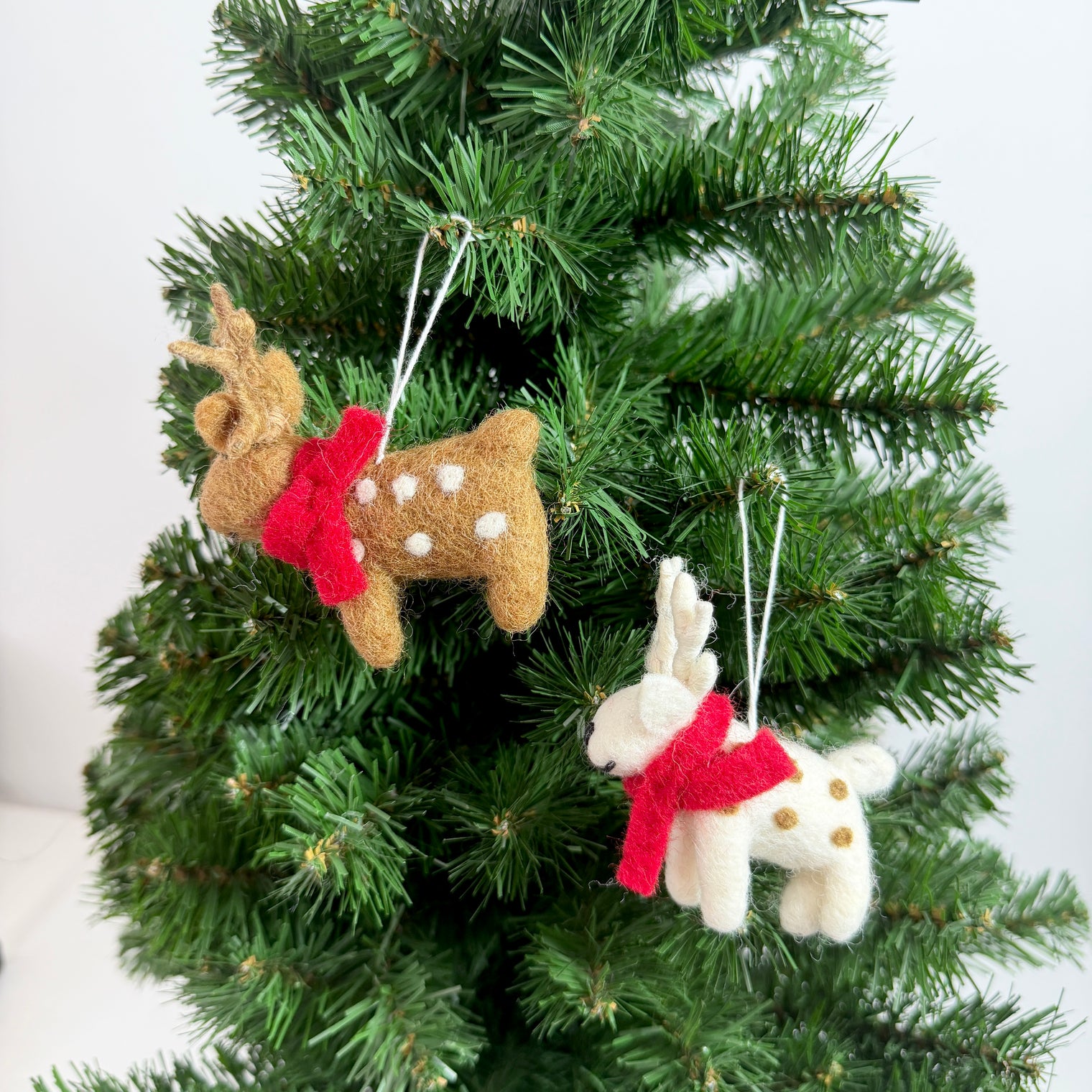 Handmade Felt Reindeer Christmas Ornament
