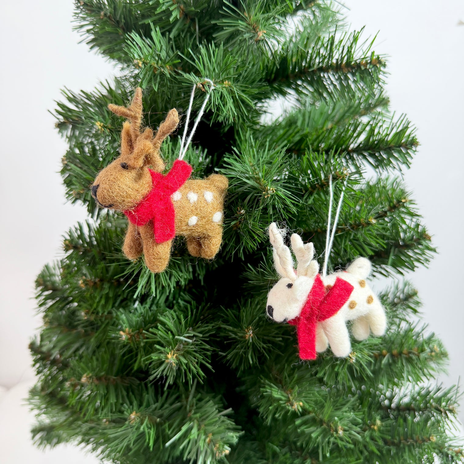 Handmade Felt Reindeer Christmas Ornament