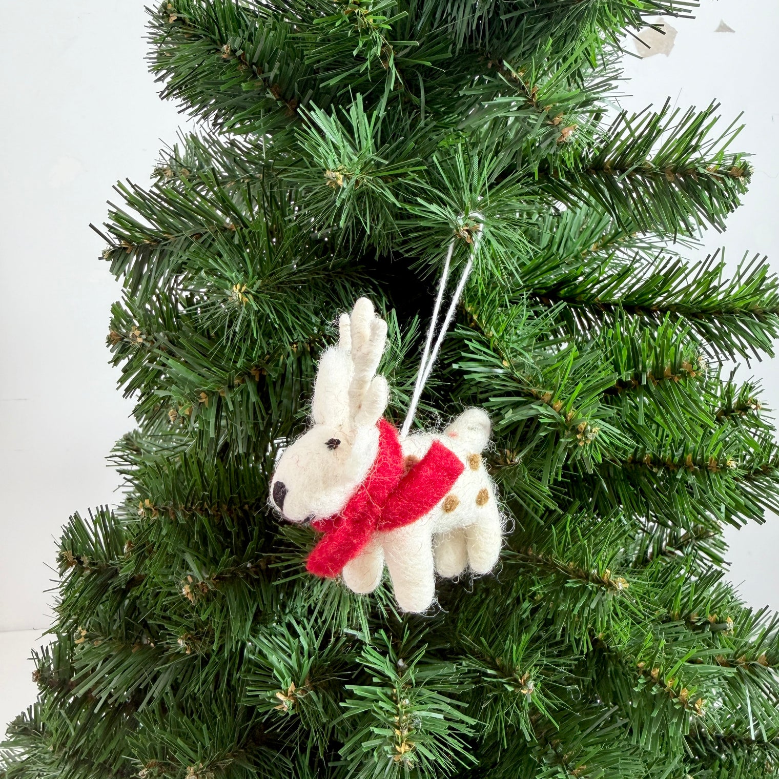 Handmade Felt Reindeer Christmas Ornament