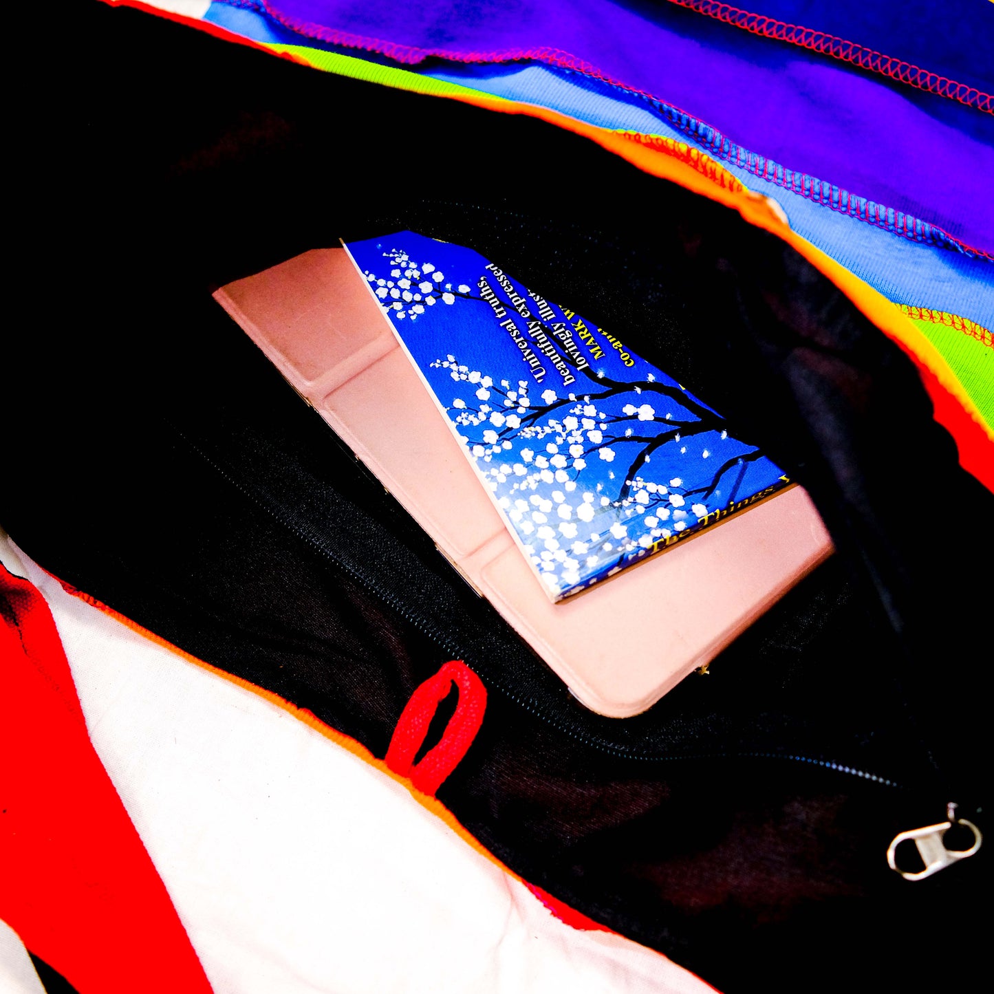Rainbow Unisex Cotton Cross Body Bag