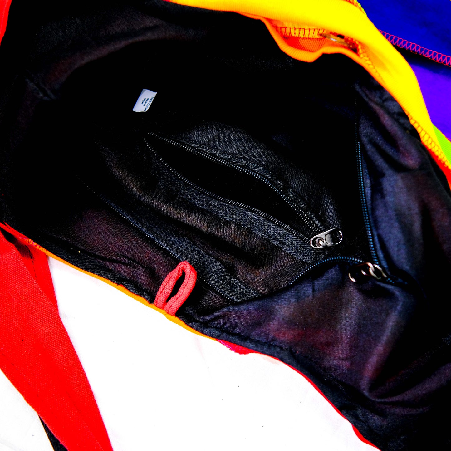 Rainbow Unisex Cotton Cross Body Bag