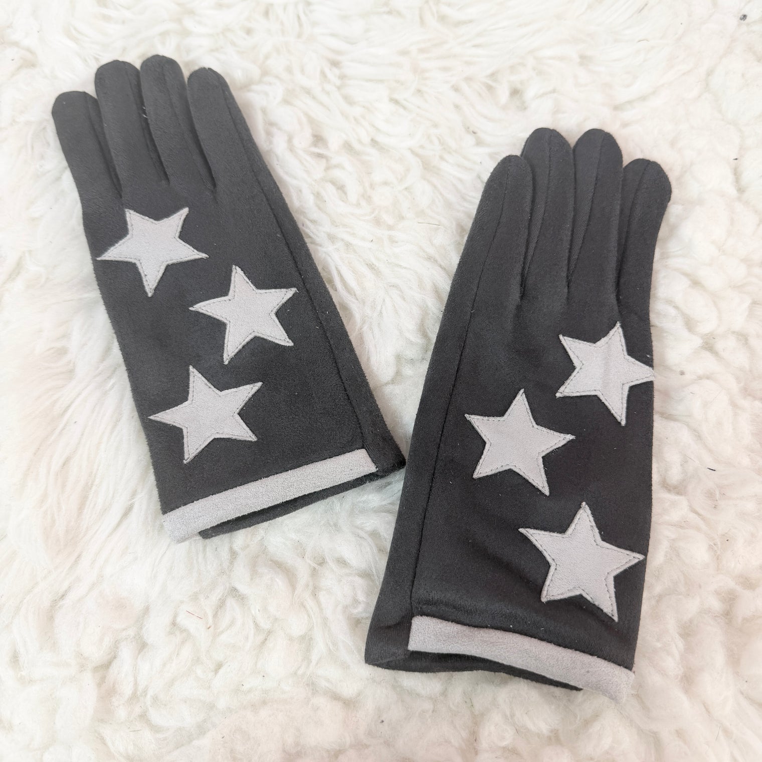 Star Fleece Lined Touchscreen Winter Gloves