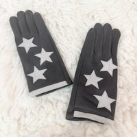 Star Fleece Lined Touchscreen Winter Gloves