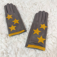 Star Fleece Lined Touchscreen Winter Gloves