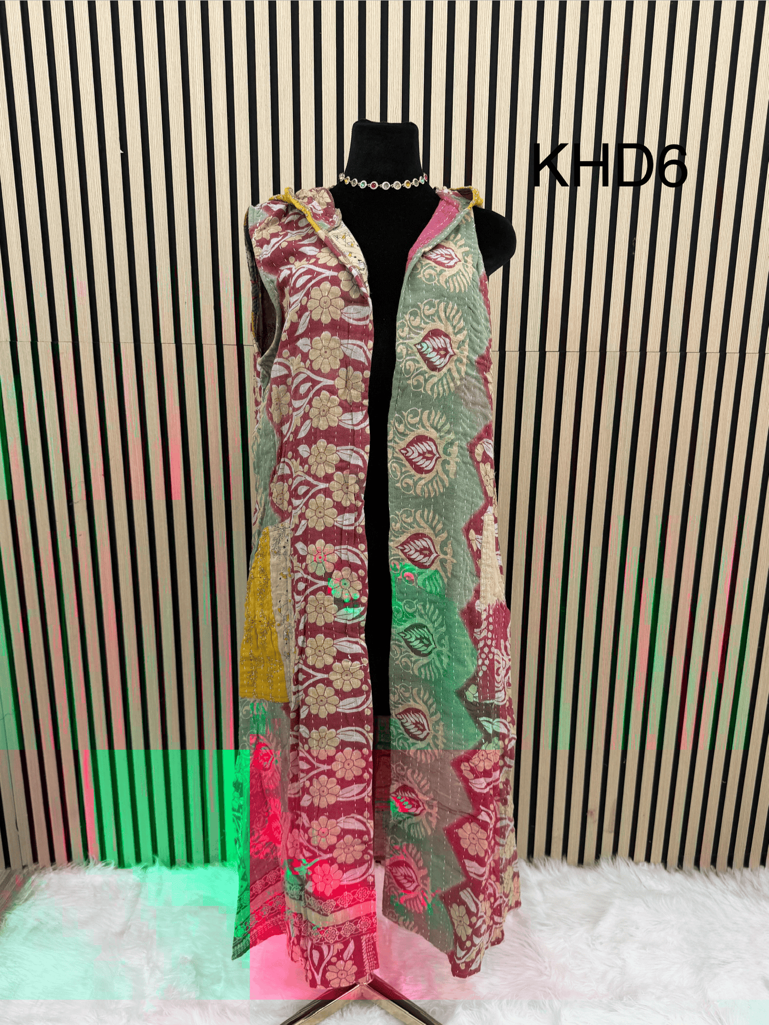 Bohemian Kantha Open Half Duster