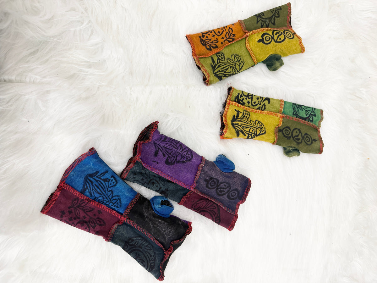 Funky Patchwork Fleece Lined Handwarmers