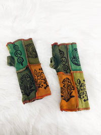 Funky Patchwork Fleece Lined Handwarmers
