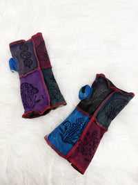 Funky Patchwork Fleece Lined Handwarmers