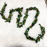 Handmade Felt Leaf & Berry Garland