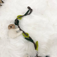 Handmade Felt Sloth Garland