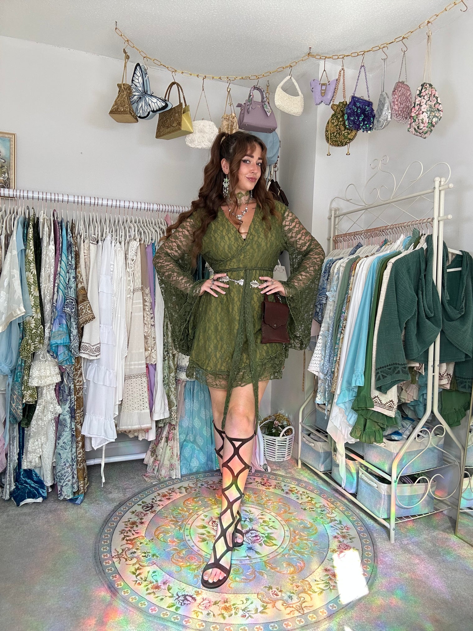 Twilight Faerie Lace  Wrap Dress