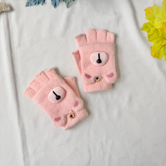 Cute Bear Convertible Kids Mitten/Gloves
