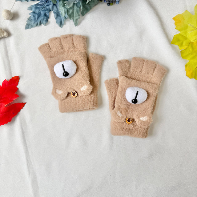 Cute Bear Convertible Kids Mitten/Gloves