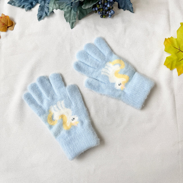 Kids Unicorn Winter Gloves