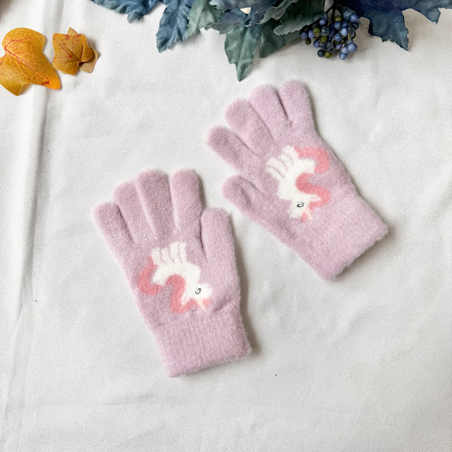 Kids Unicorn Winter Gloves