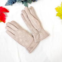 Floral Printed Adult Winter Gloves