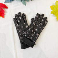 Floral Printed Adult Winter Gloves