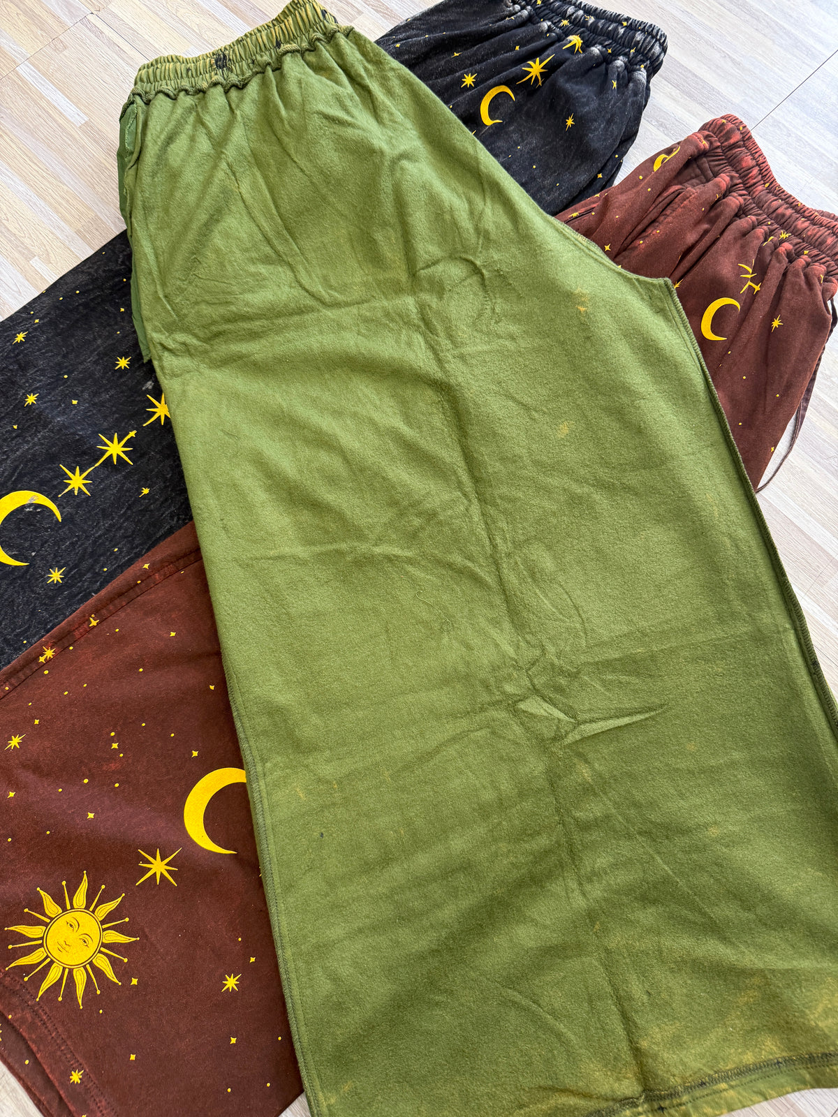 Celestial Wanderer Fleece Lined Wide Leg Pants