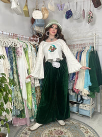 Whimsigoth Celestial Butterfly Hand Embroidered Sweater