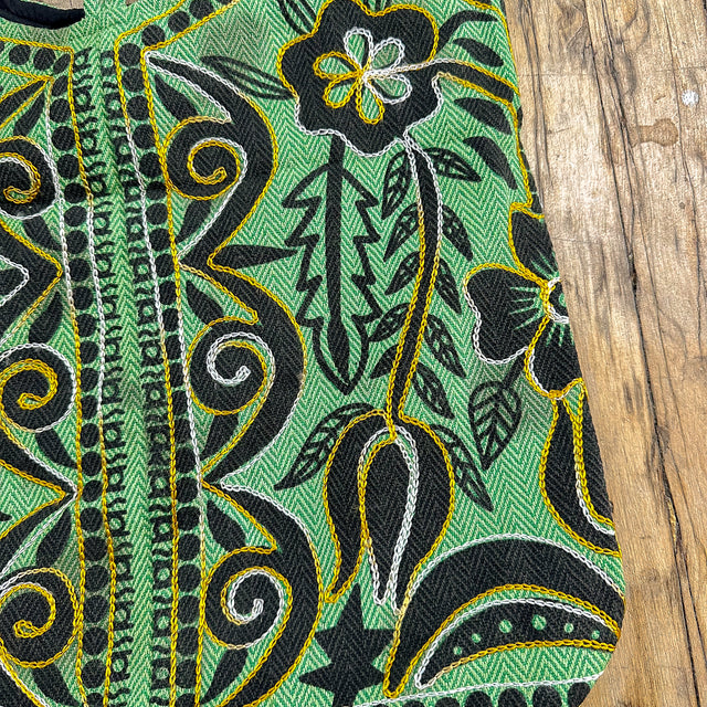 Embroidery Cotton Messenger Bag