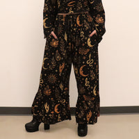 Witchy Boho Bell Sleeve Top and Wide Leg Pants Set