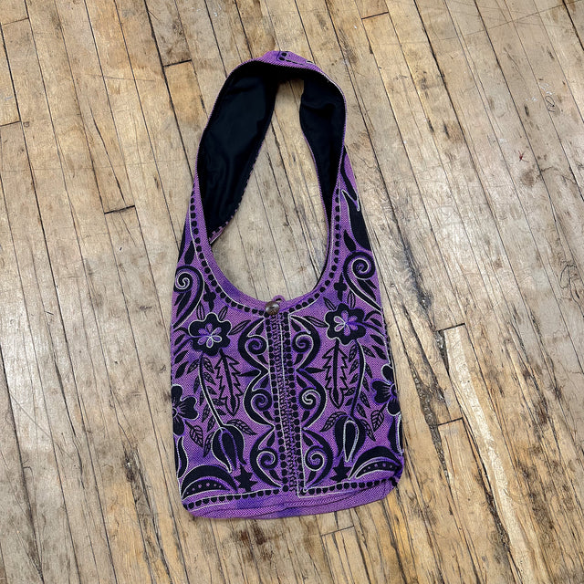 Embroidery Cotton Messenger Bag