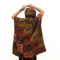 Whimsical Boho Reversible Patchwork Hoodie
