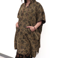 Whimsical Boho Reversible Patchwork Hoodie