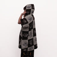 Whimsical Boho Reversible Patchwork Hoodie