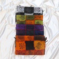 Whimsical Patchwork Fringe Scarf