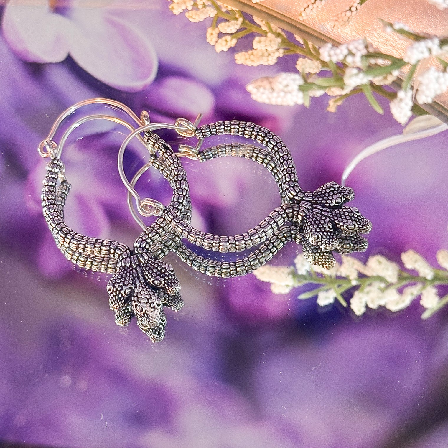 Gothic Snake Witchy Earring