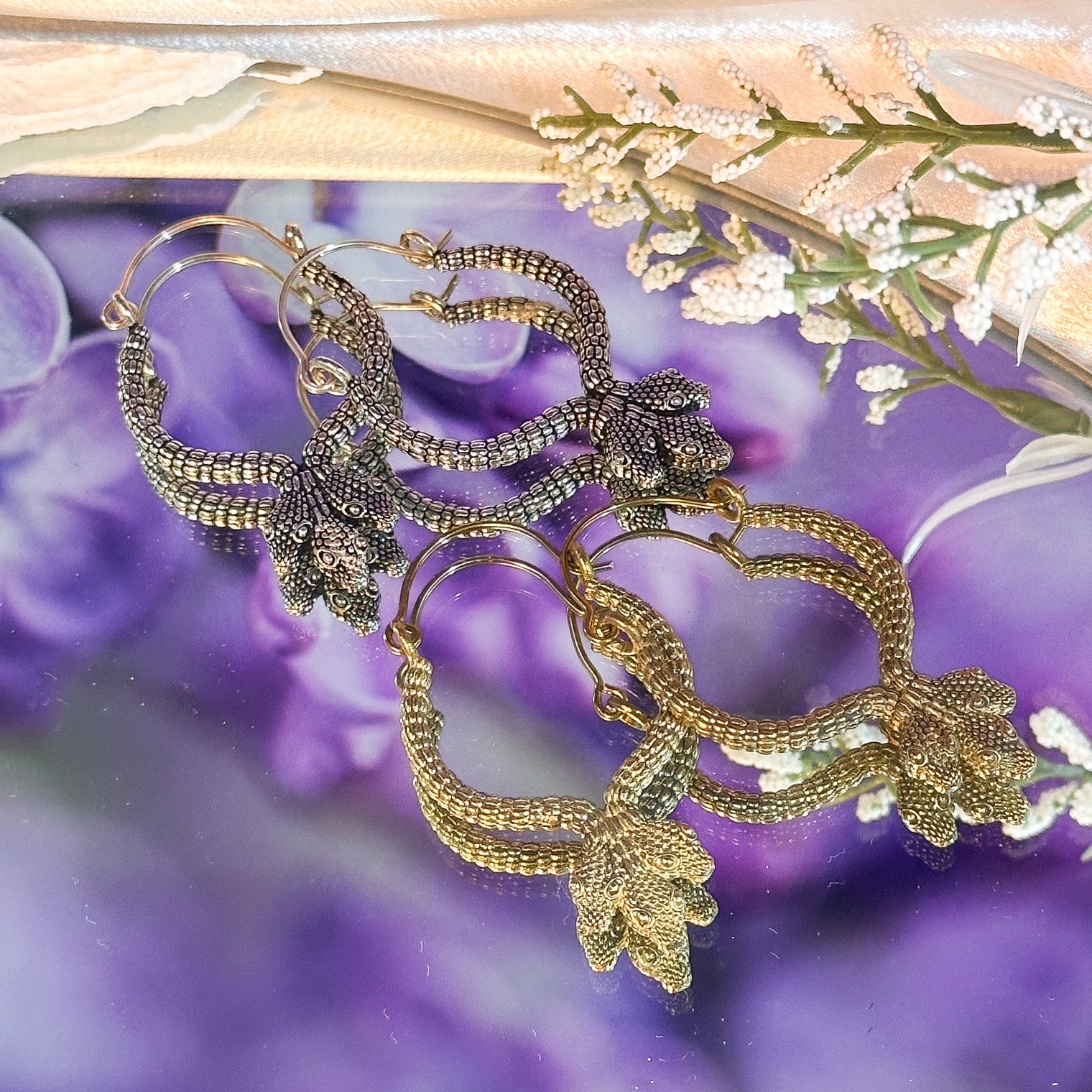 Gothic Snake Witchy Earring