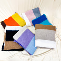 Plaid Geometric Print Long Cashmere Feel Scarfs