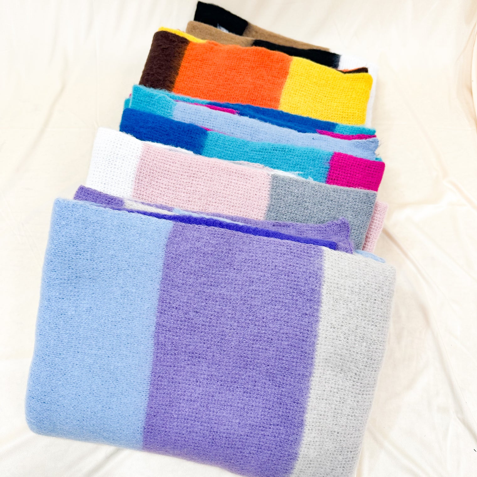 Plaid Geometric Print Long Cashmere Feel Scarfs