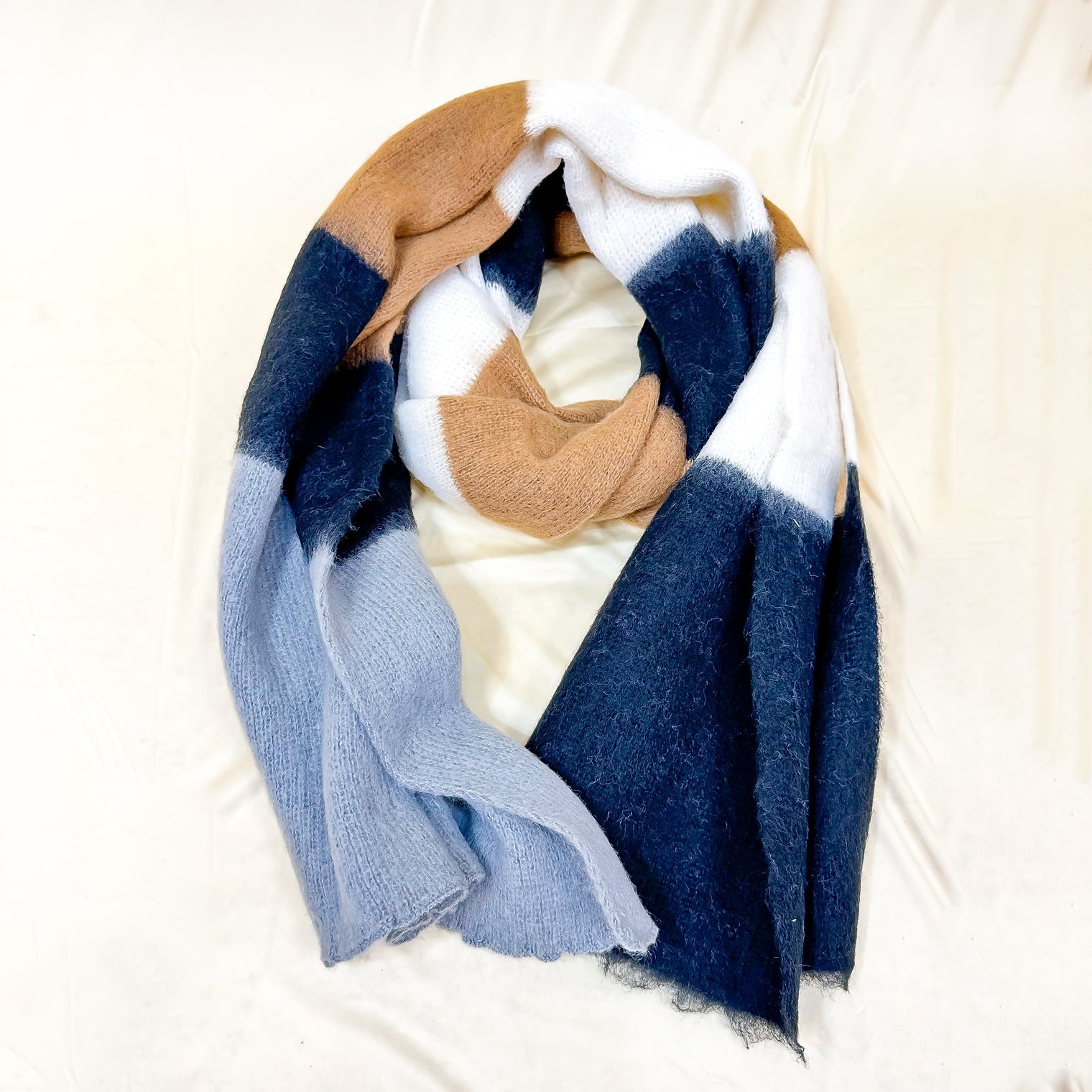 Plaid Geometric Print Long Cashmere Feel Scarfs