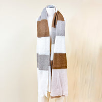 Plaid Geometric Print Long Cashmere Feel Scarfs