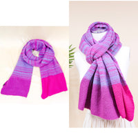 Striped Winter Unisex Scarfs (Pack of 10 )