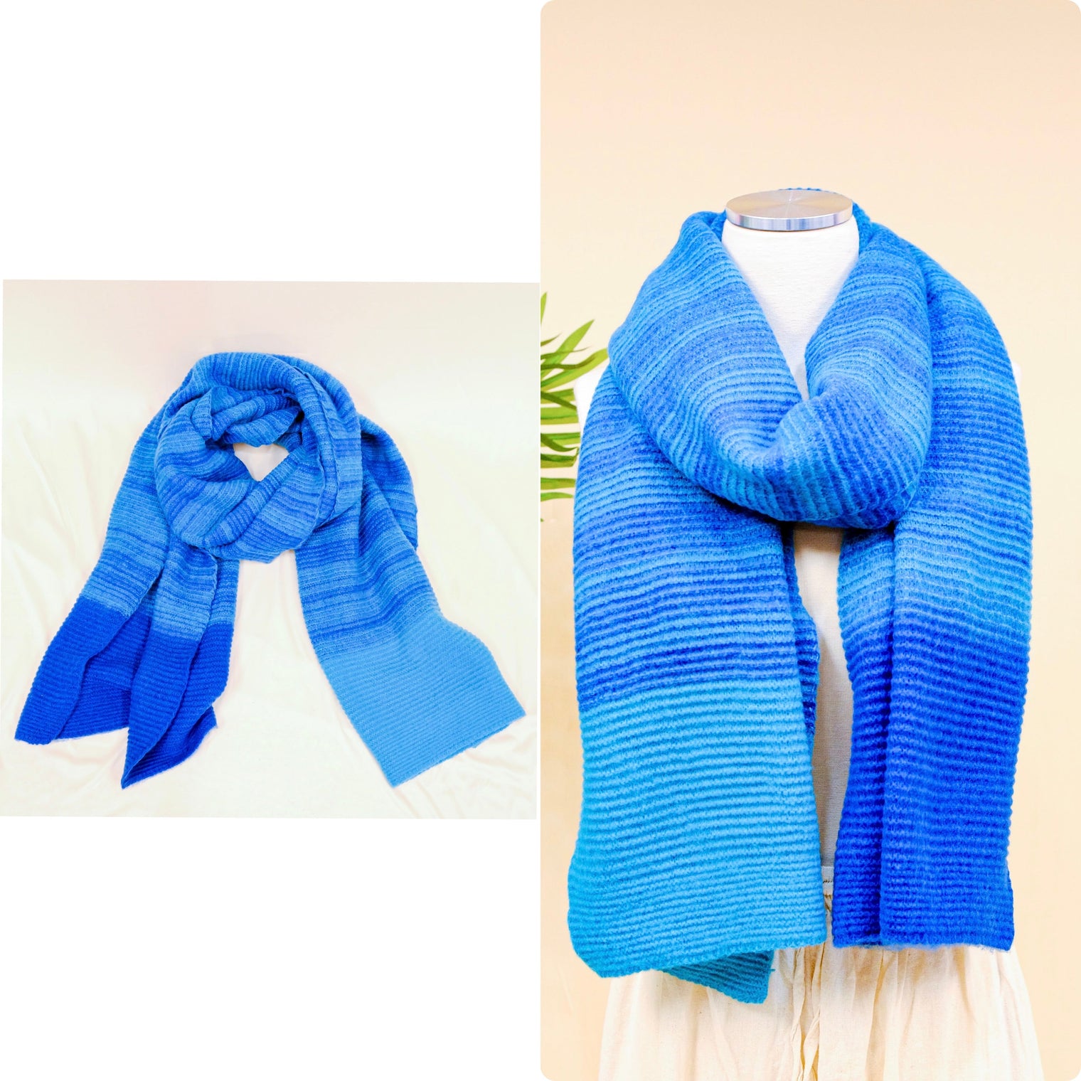 Striped Winter Unisex Scarfs (Pack of 10 )