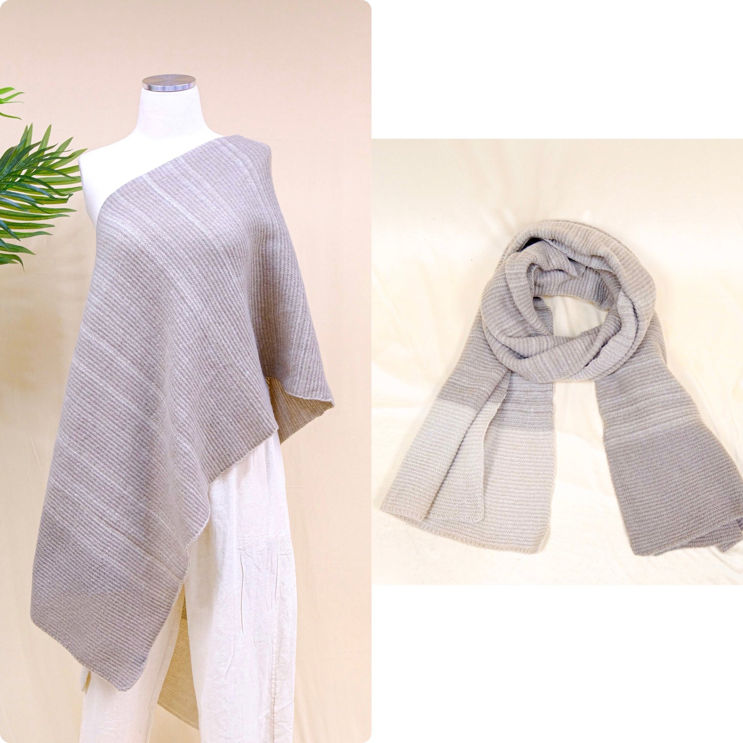 Striped Winter Unisex Scarfs (Pack of 10 )