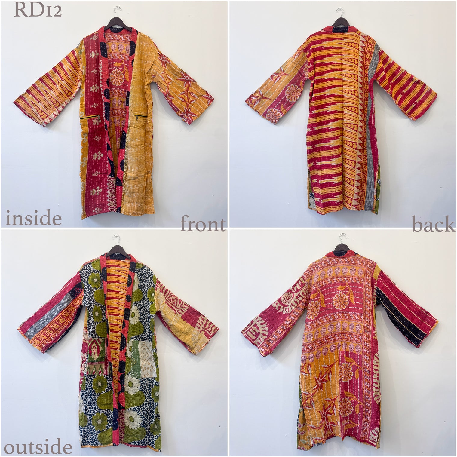 Kantha Reversible Long Jacket